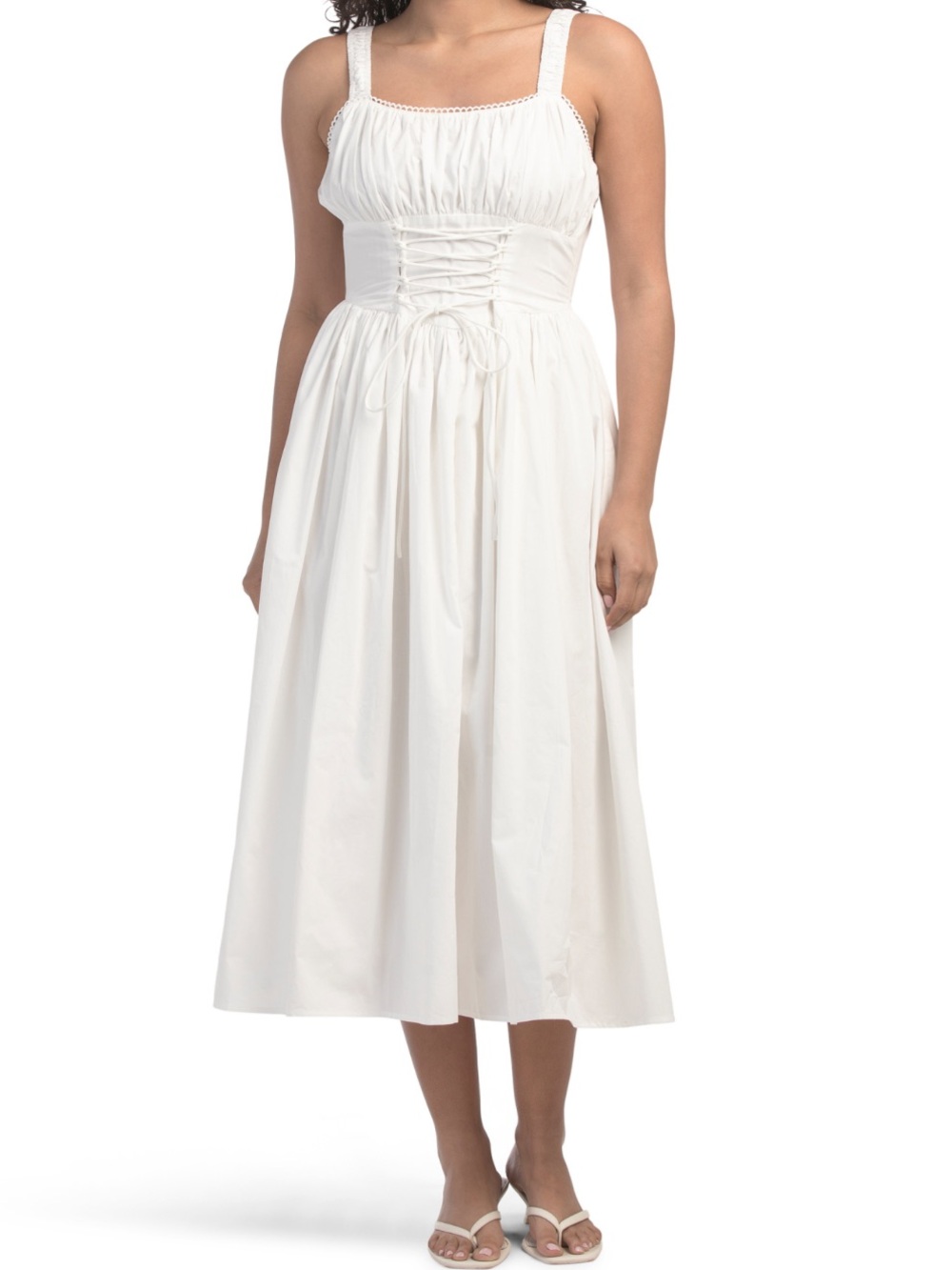 NWT dRA Stella Corset Maxi Dress in White